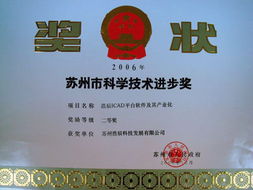 浩辰軟件榮獲蘇州市科學技術進步獎，CAD核心技術再獲認可